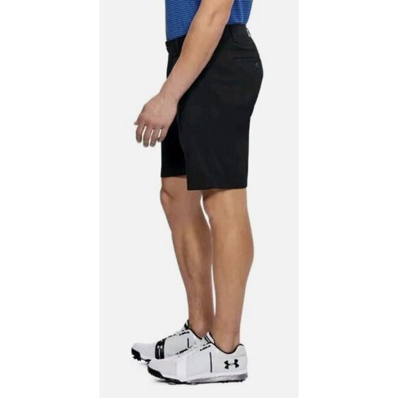 Under Armour Shorts Black HeatGear PGA Golf Tour Mens 34 New Fast Ship - Picture 5 of 10